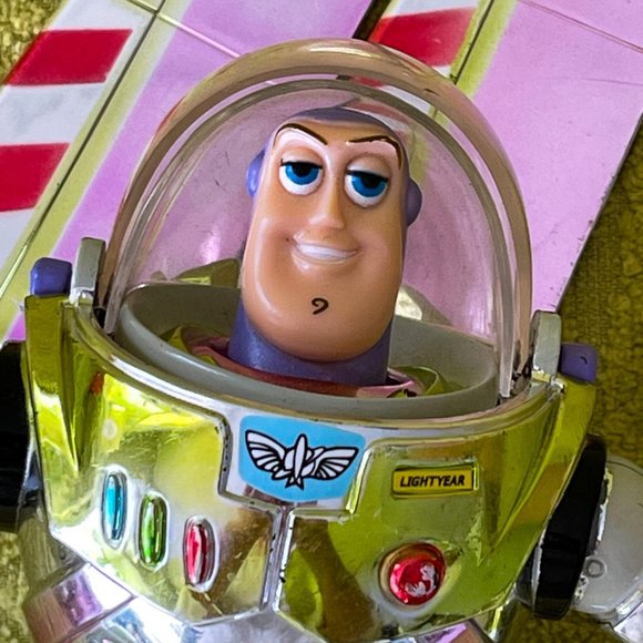 Disney on Ice Metallic Chrome Pixar Buzz Lightyear Toy Story Rare Action Figure - Picture 8 of 10